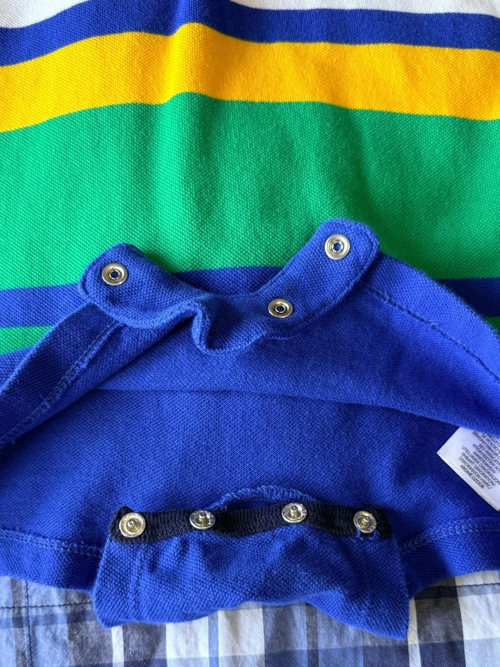 Ralph Lauren Baby Cotton Mesh Polo Romper - 12M